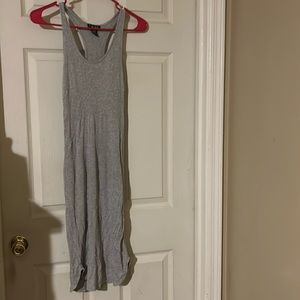 Grey women’s midi dress